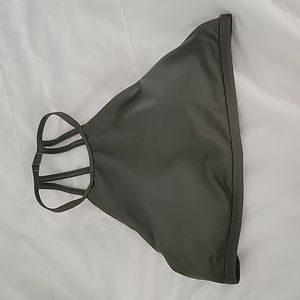 High Neck Bikini Top color olive  | LA Hearts